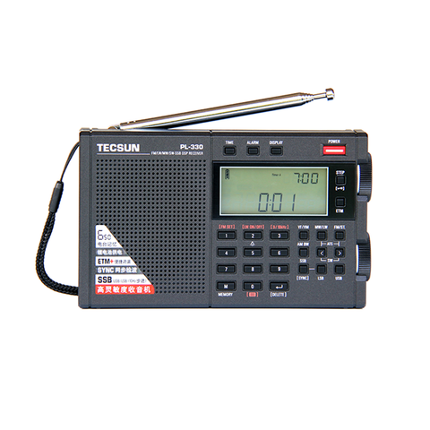 Tecsun-Radio Estéreo Portátil PL-330, Sintonización Digital de alto rendimiento, onda corta, banda lateral única con I3-011 de batería de litio ► Foto 1/6