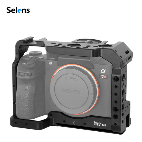 Selens a7iii a7r3 a7m3 jaula para Sony A7RIII /A7III/A7MIII de aleación de aluminio de la jaula para montaje en trípode de liberación rápida de extensión ► Foto 1/6