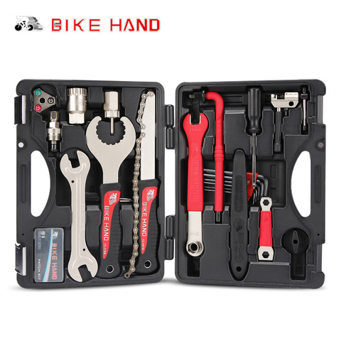 Herramienta de reparación manual para bicicleta, 18 en 1, combinación de traje, YC-728, funda funcional múltiple, caja de mantenimiento profesional ► Foto 1/6