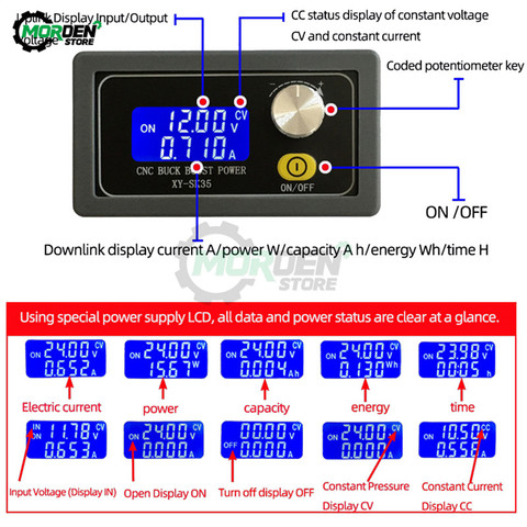 SK35 5V 12V 24V DC-DC ajustable DC regular de alimentación módulo Boost Buck constante de corriente constante de voltaje para la batería Solar ► Foto 1/6