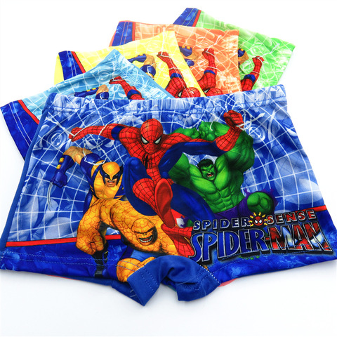 Nueva ropa interior para niños de Marvel, héroe Spiderman, bragas de caricaturas, calzoncillos Boxer para niños, ropa interior para bebés de 3 a 8 años ► Foto 1/6