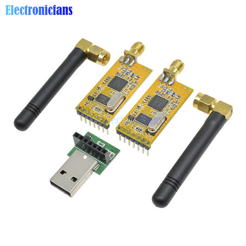 APC220 módulos de datos serie RF inalámbricos con antenas, comunicación de datos, módulo convertidor USB, Kit de adaptador para Arduino 3,3 V-5V ► Foto 1/6