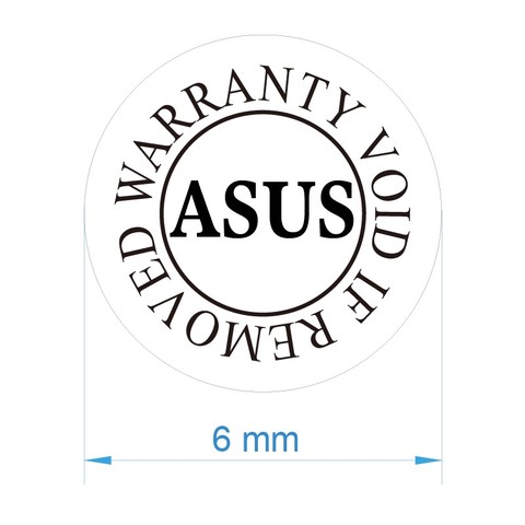Pegatinas de sellado, garantía de ASUS de 6mm de diámetro, 300 Uds. ► Foto 1/6