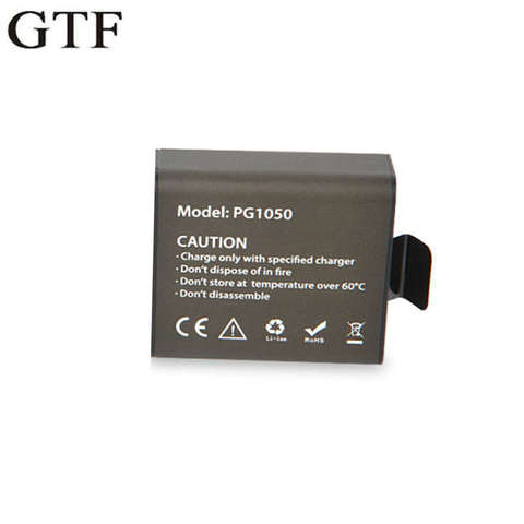 Batería de Cámara de Acción GTF 3,7 V PG1050mAh para EKEN H9 H9R H3 H3R H8PRO H8R SJ4000 SJCAM SJ5000 M10 SJ5000X, baterías recargables ► Foto 1/6