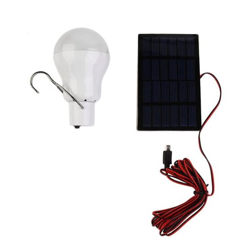 Bombilla LED de energía Solar portátil de 20W 150LM, luz alimentada por energía Solar, carga Lámpara de energía Solar, iluminación exterior, tienda de campaña, gran oferta ► Foto 1/6