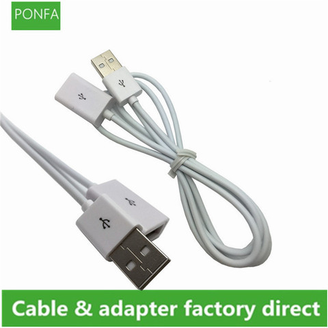 Cable de extensión USB 2,0 de supervelocidad, Cable de extensión macho a hembra de sincronización de datos USB 2,0, 1m ► Foto 1/1