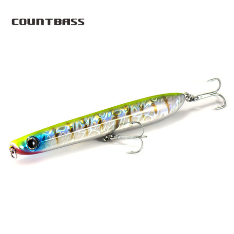 1 pc Countbass superficie Topwater pesca 123mm 17g Popper palo cebo bajo Leurre Peche lápiz cebo duro agua salada señuelos ► Foto 1/6