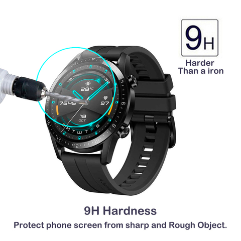 Protector de pantalla de vidrio templado para Huawei Honor Magic Watch GT 2, antiarañazos cristal transparente, 42mm, 46mm, 2.5D ► Foto 1/6