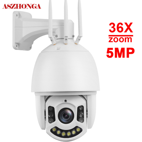 Cámara de seguridad Wifi 2MP 5MP PTZ HD Wi-fi 4G 3G tarjeta SIM cámara IP domo de velocidad al aire libre 36X Zoom CCTV cámara de vigilancia 300M ► Foto 1/6