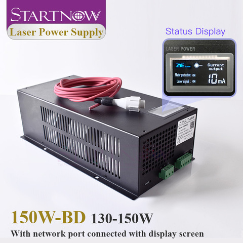Startnow-fuente de alimentación láser CO2 150W-BD, 150W con pantalla de visualización para tubo láser de 130W, accesorios para máquina de corte de alta tensión ► Foto 1/6