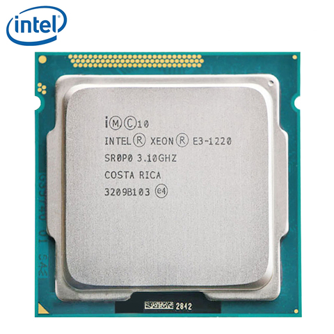 Intel-procesador Intel Xeon E3-1220, 3,1 GHz, 4 núcleos, SR00F, LGA, 1155 CPU, E3, 1220, 80W, probado 100% de trabajo ► Foto 1/6