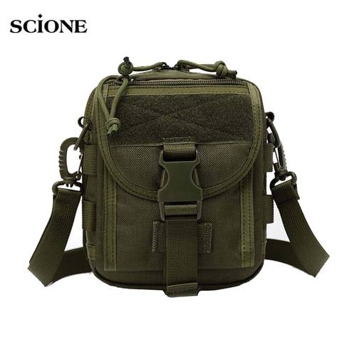 Bolsa táctica militar impermeable nailon Molle cintura Pack senderismo pesca caza deportes cintura bolsa Camping mensajero bolsa XA717WA ► Foto 1/6