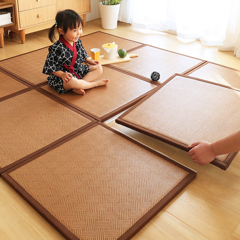 Cojín Tatami de estilo japonés para el hogar, estera de empalme grueso para sala de estar y dormitorio, colchón, decoración para el dormitorio ► Foto 1/6