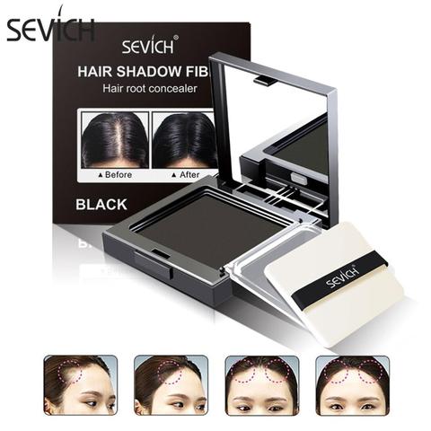 Sevich-polvo corrector para el cabello, 5 colores, 12g, marrón oscuro, esponjoso, para cubrir al instante, sombra de línea de pelo ► Foto 1/6