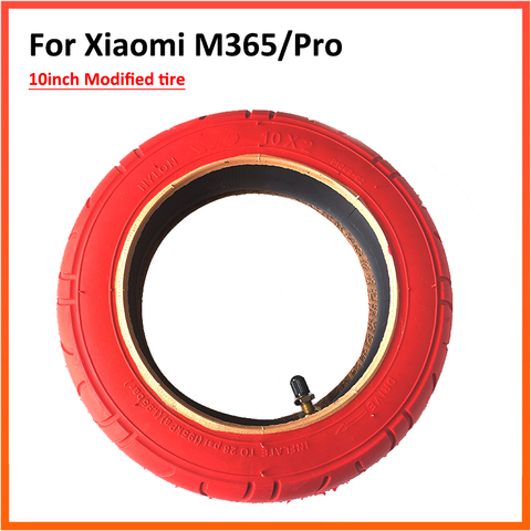 Neumático modificado de 10 pulgadas para patinete eléctrico Xiaomi M365 y M365 Pro, tubo de inflado de neumáticos exteriores, conjunto de accesorios ► Foto 1/6