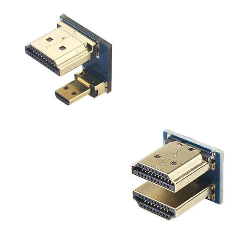 1080 p HDMI a HDMI convertidor macho a macho adaptador para Raspberry Pi 3 HDMI LCD pantalla táctil 5 pulgadas 3 5 pulgadas pantalla táctil ► Foto 1/6