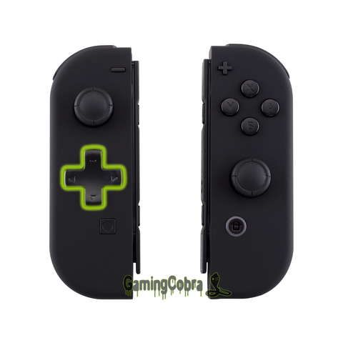 Carcasa de controlador negro táctil suave (versión d-pad) con juego completo de botones DIY carcasa de repuesto para Nintendo Switch Joy-Con ► Foto 1/6