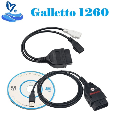 Galleto 1260 EOBD/OBD2/OBDII ECU Flasher 1260 con Chip ECU sintonía con Chip FTDI Galletto 1260 Diagnsotic interfaz 1260 herramienta de sintonización ► Foto 1/6