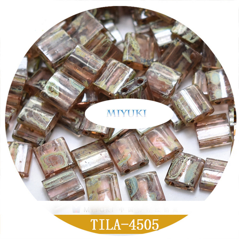 Tila Beasd-Miyuki de Japón, 5x5x1,9mm, serie de colores especiales 3g para fabricación de joyas y pulseras ► Foto 1/6