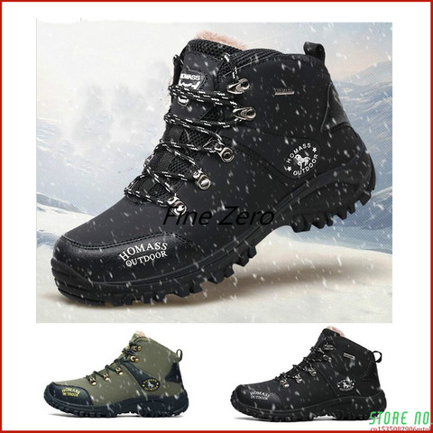 Botas de nieve impermeables para hombre, botines muy cálidas con cordones, para exteriores y Otoño, para invierno ► Foto 1/6