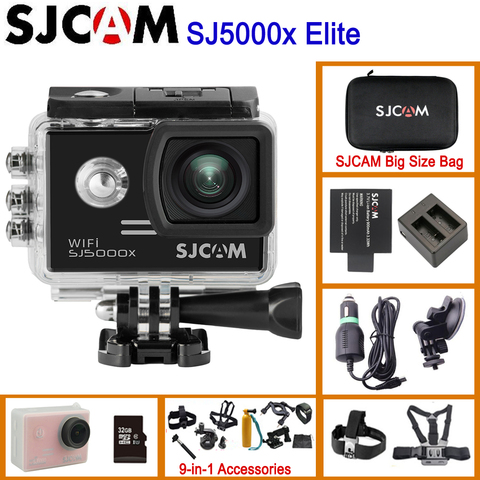 Sjcam SJ5000x Elite WiFi 4 K 24fps 2K30fps deportes Gyro DV 2.0 LCD NTK96660 buceo 30 m acción impermeable original cámara ► Foto 1/6