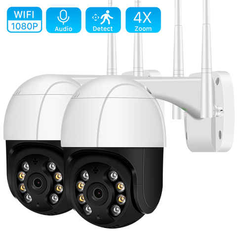 Cámara de seguridad inalámbrica para exteriores domo de velocidad, WIFI, 2MP, PTZ, CCTV, Pan Tilt, 4X, Zoom, red IR, vigilancia en la nube P2P ► Foto 1/6