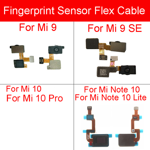 Conector de Sensor de huellas dactilares para Xiaomi Mi 9 CC9 SE Pro Note 10 CC9e lector de huellas dactilares bajo pantalla Flex Cable partes ► Foto 1/5