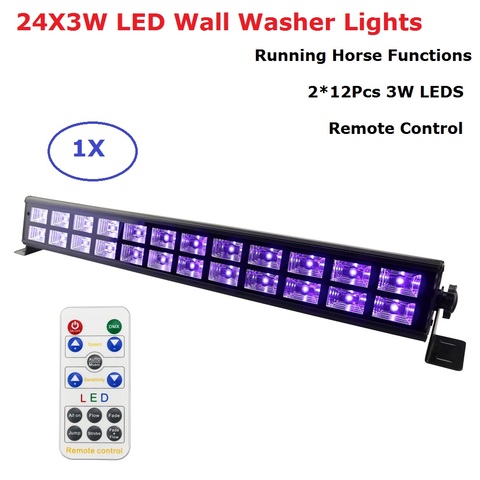 Luces de discoteca UV de 24x3W, luz negra para Dj, proyector láser, lámpara para fiesta, boda, eventos, iluminación de escenario ► Foto 1/6