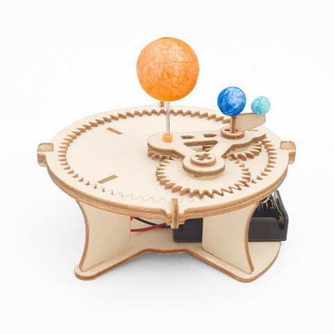 1 juego nuevo Juguetes De ciencia eléctrica modelo del sistema Solar astronomía sol Tierra Luna planeta experimento educativo juguete para niños regalos ► Foto 1/5