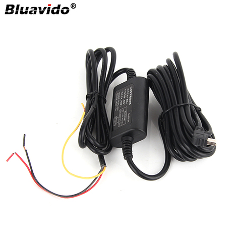 Bluavido 5 V 3A USB 2,0 OBD Buck línea 24 horas de monitorización continua fuente de alimentación para cámara DVR de coche cable de 3,2 m de longitud ► Foto 1/6