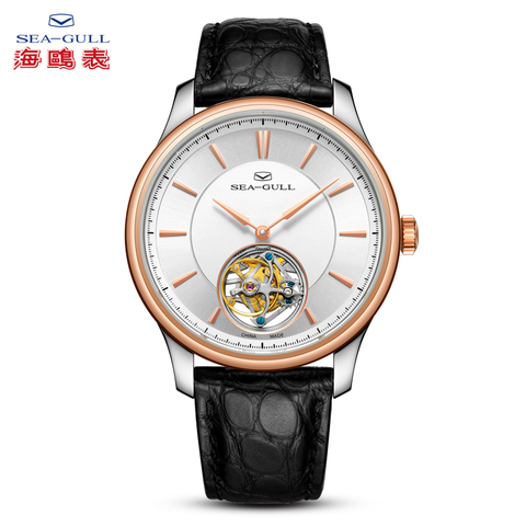 Reloj Seagull de los hombres de gama alta de lujo de tourbillon de alimentación largo ocio manual reloj mecánico 218.12.8801G ► Foto 1/5