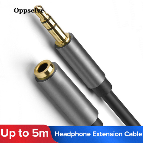 Cable de extensión de auriculares con conector Jack 3,5, 3,5mm, macho a hembra, Audio estéreo, AUX, para teléfono, PC, ordenador, Coche ► Foto 1/6