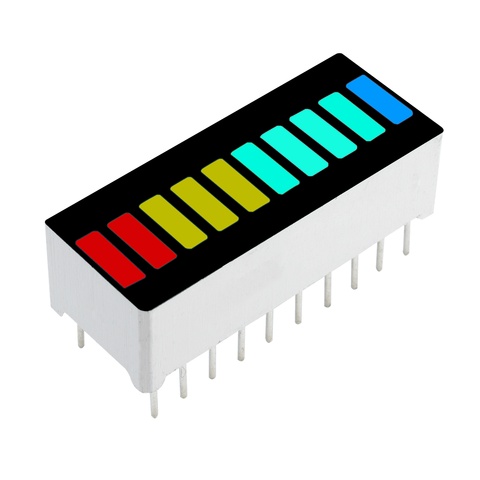 10 Uds 10 LED barras de luz módulo Bar gráfico Ultra brillante rojo amarillo verde azul colores Multi-color al por mayor de bricolaje ► Foto 1/6