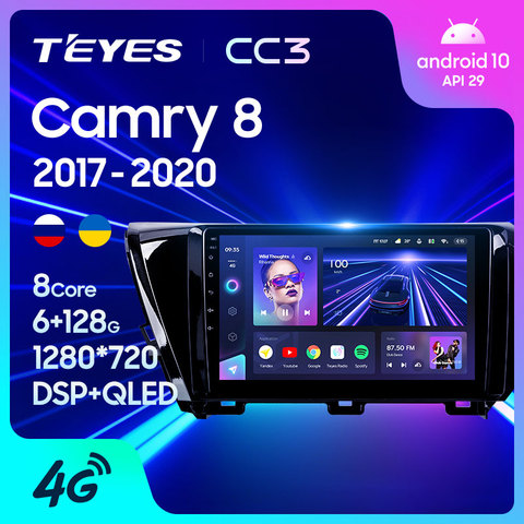 TEYES CC3 para Toyota Camry 8 XV 70 2017, 2022, 2022, 2022 auto Radio Multimedia reproductor de vídeo navegador estéreo GPS Android 10 2din 2 din dvd ► Foto 1/6