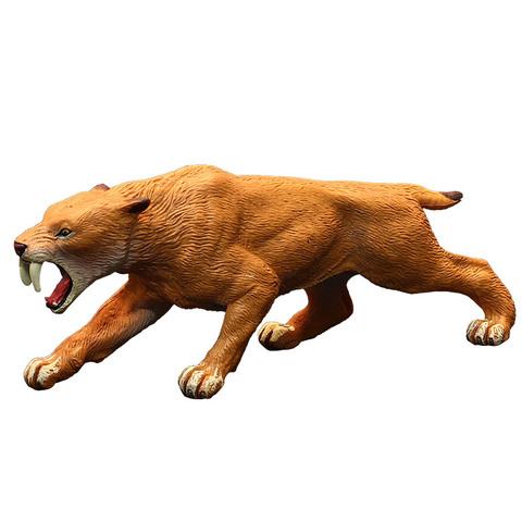 Paleontología Smilodon tigre dientes de sable León clásico juguetes para niños Animal ancestral modelo ► Foto 1/1