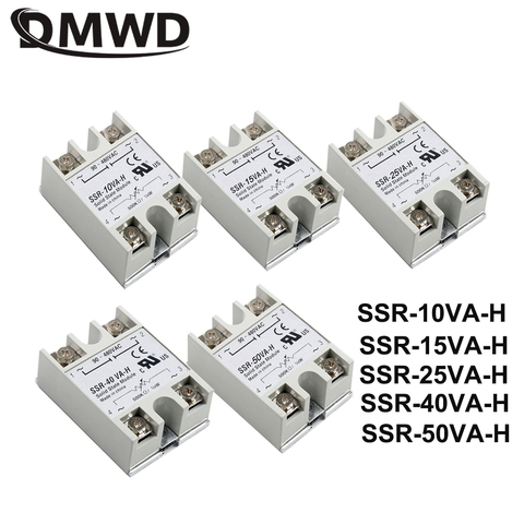 Relé de estado sólido SSR-10VA-H SSR-15VA-H SSR-25VA-H SSR-40VA-H SSR-50VA-H en realidad 500K ohm 4w a 90-480V CA de alta calidad nuevo ► Foto 1/6