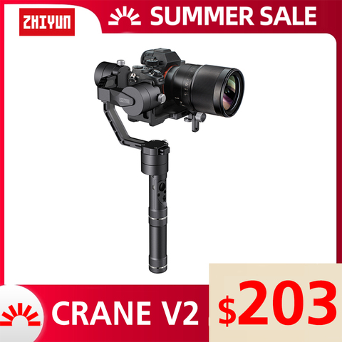 ZHIYUN oficial Crane V2 3 ejes cardán mano Kit estabilizador para la cámara réflex digital Sony/Panasonic/Nikon/ canon incluyen trípode ► Foto 1/1