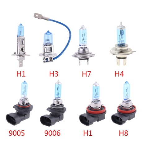 Bombilla halógena para faro de coche, lámpara de cristal de cuarzo H1/H3/H4/H7/H11, 12V, 55W, 5000K, 1 unidad, envío directo ► Foto 1/6