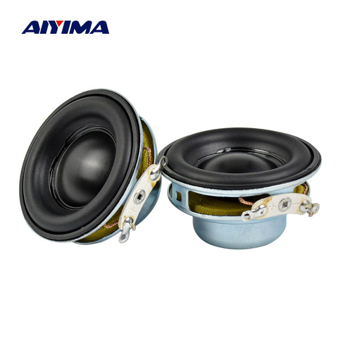 AIYIMA-minialtavoces portátiles de 40MM, 4 Ohm, 5W, Gama Completa, altavoz magnético de goma, NdFeB, para cine en casa, 2 uds. ► Foto 1/6