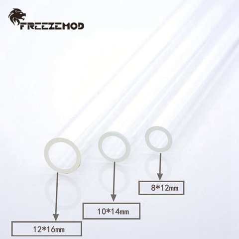 FREEZEMOD-tubo acrílico para enfriador de agua, tubo duro transparente de alta calidad, OD12/14/16mm, 50CM, 2 uds. ► Foto 1/4