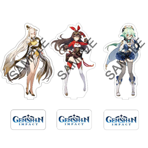 Genshin-figura acrílica de personajes de impacto, figura acrílica con soporte para placa de modelo, anime, ámbar, Ningguang, Sucrose GM ► Foto 1/1