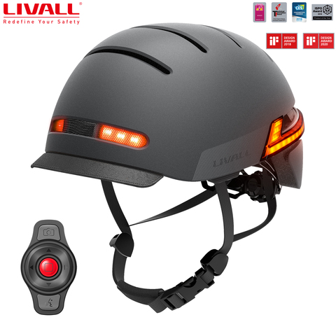 LIVALL & SMART4U-casco de bicicleta inteligente 2022 BH51M NEO, con Sensor automático, lados LED, Bluetooth incorporado, micrófono, altavoces, MTB ► Foto 1/6