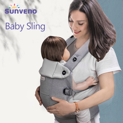 Sunveno-portabebés ergonómico, mochila frontal transpirable para bebé, canguro para bebé de 0 a 12 meses ► Foto 1/6