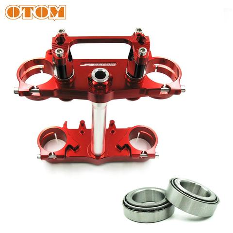 OTOM de la motocicleta árbol Triple abrazaderas de tallo y Bar Mount elevador de manillar Abrazadera para HONDA CRF250R 2013-2017 CRF450R 2009-16 ► Foto 1/6