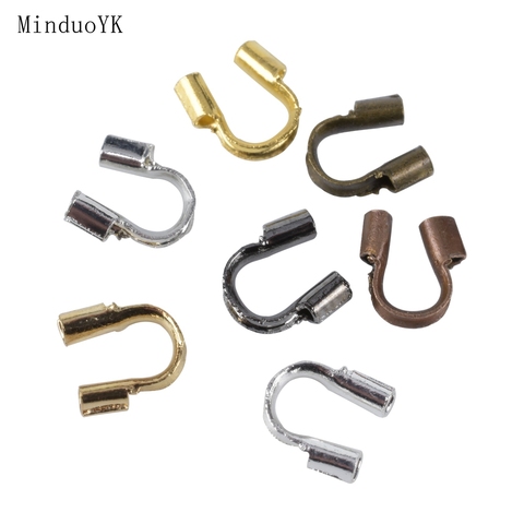 Lote de 100 unidades de protectores de alambre de 4,5x4mm, accesorios de conector en forma de U para fabricación de joyas ► Foto 1/6