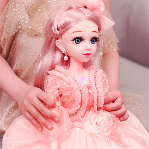 Muñeca BJD de 60cm con accesorios de ropa de princesa, muñecas articuladas móviles de 1/3, vestido de novia, juguetes para niñas, regalo ► Foto 1/6