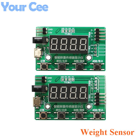 HX711-Sensor de presión del peso, módulo de CA de celda de carga con pantalla, instrumento de pesaje de 24 bits, báscula electrónica ► Foto 1/3