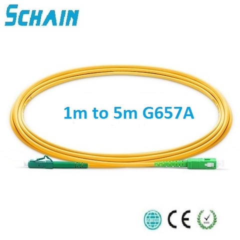 Cable de conexión óptica SC LC APC, 1m a 5m, LC, 2,0mm, fibra de PVC G657, puente SM FTTH, Cable óptico SC fibra optica ► Foto 1/4