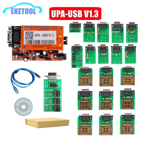 UPA-Herramienta de sintonización de Chip ECU, programador EEPROM con adaptador completo, V1.3, UPA, PROGRAMADOR USB, USB, V1.3 ► Foto 1/6