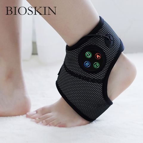 BIOSKIN-tobillera inteligente de pie de apoyo, masajeador de compresión, soporte eléctrico multifuncional para calefacción de tobillo y alivio del dolor en el pie, vibración ► Foto 1/6